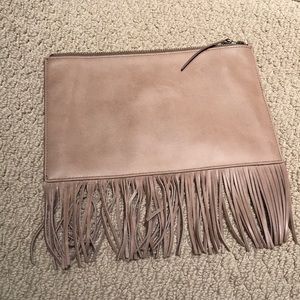 Madewell fringe clutch— never used